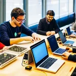 Home 11 오픈소스 하드웨어를 위한 하드웨어 설계 소프트웨어 - **Prompt 1: The Heart of Open-Source Hardware Innovation in Italy**
A vibrant, sunlit scene depi...